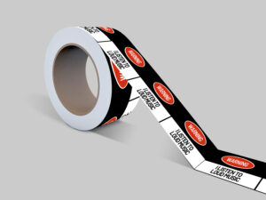 Custom roll labels printed by Overflow Print