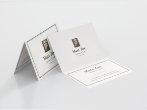 Folded Business Cards