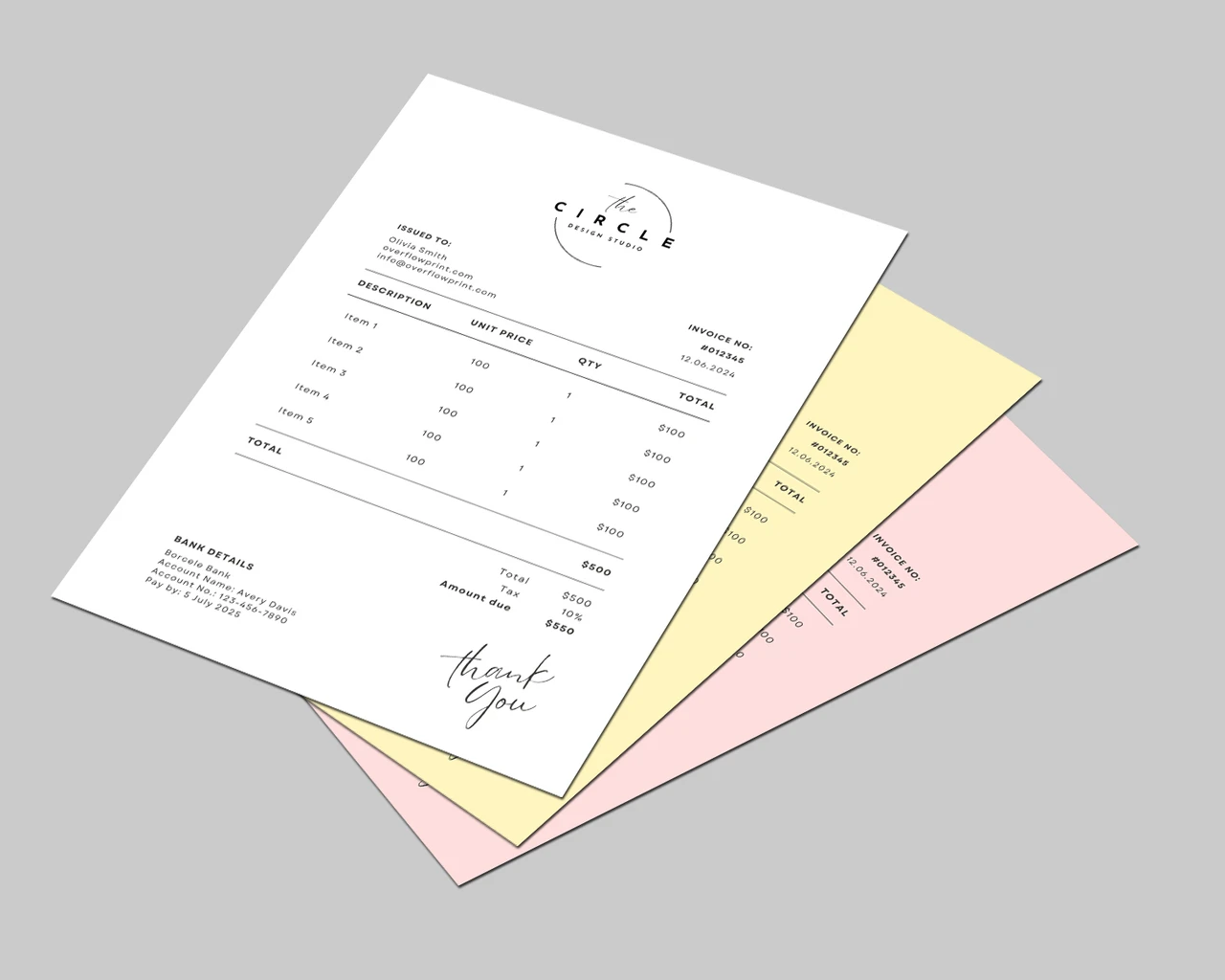 Custom Invoice 2