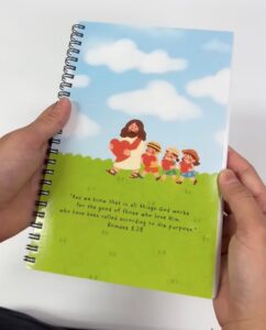 Spiral-bound booklet printed by Overflow Print